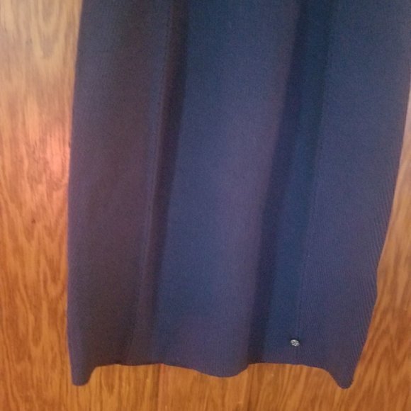 Ted Baker Scoop Neck Bodycon Dress Navy Blue Size TB Size 3 US  8 - Picture 3 of 10